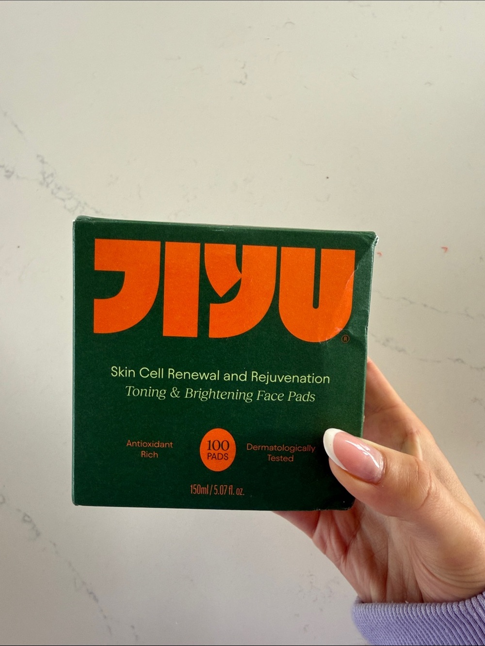 BRAND NEW: JIYU Skin Cell Renewal Toning & Brightening Face Pads — Green/Orange